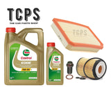 FOR MERCEDES A35 AMG W177 2.0 2018+ 6L CASTROL OIL & OIL & AIR FILTERS & SUMP PL