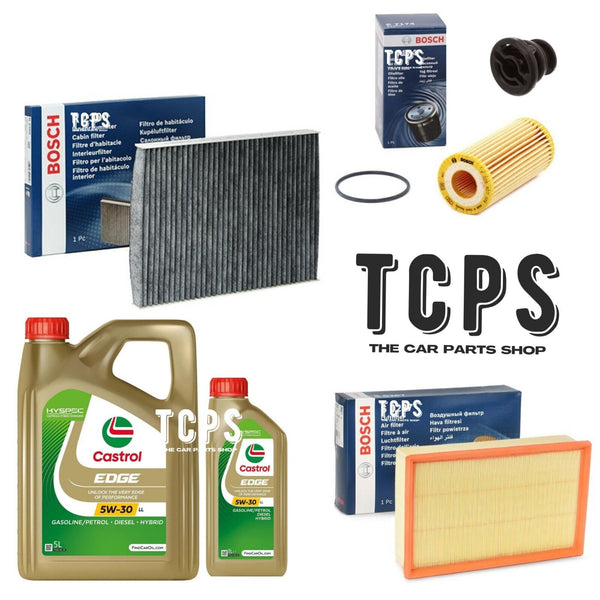 TO FIT AUDI TT 2.0 TFSI MK3 8S 2014+ BOSCH OIL AIR CABIN FILTERS AND 6L CASTROL