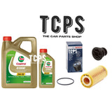 TO FIT AUDI TT 2.0 TFSI MK3 8S 2014+ 6L CASTROL ENGINE OIL AND BOSCH OIL FILTER