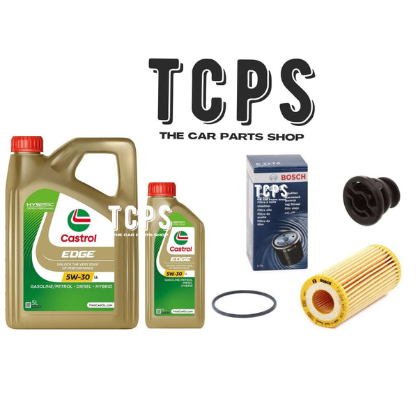 TO FIT AUDI TT 2.0 TFSI MK3 8S 2014+ 6L CASTROL ENGINE OIL AND BOSCH OIL FILTER