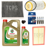 FOR AUDI TT 2.0 TFSI MK3 8S COMPLETE SERVICE KIT 6L CASTROL & FILTERS & SPARK PL