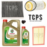 FOR AUDI TT 2.0 TFSI MK3 8S REPLACEMENT SERVICE KIT 6L CASTROL & FILTERS & SUMP