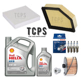 FOR NISSAN QASHQAI III J12 1.3 MHEV SERVICE KIT 6L SHELL OIL & FILTERS & SPARK P