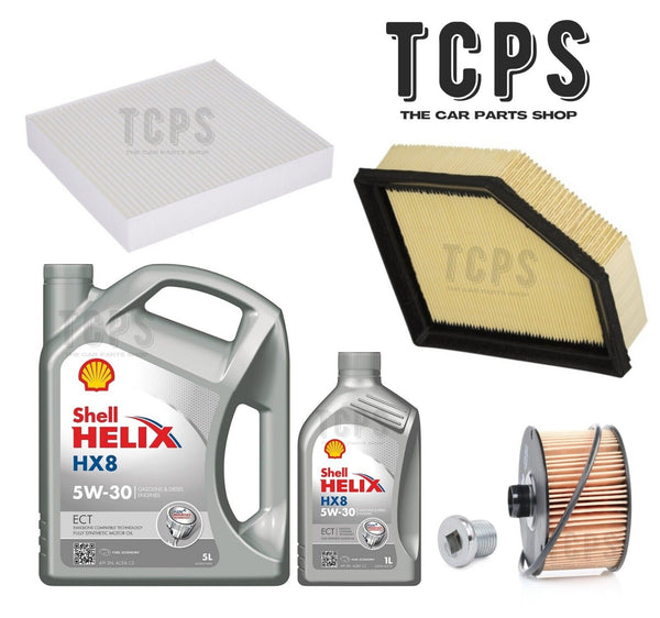 FOR NISSAN QASHQAI III J12 1.3 MHEV SERVICE KIT WITH 6L SHELL OIL & ALL FILTERS