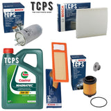 FOR FIAT QUBO 1.3 JTD 2008+ COMPLETE BOSCH SERVICE FILTER KIT & 4L CASTROL OIL