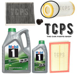 FOR VW GOLF 2.0 GTI CLUBSPORT CD 2019+ REPLACEMENT 6L MOBIL 1 OIL & ALL FILTERS