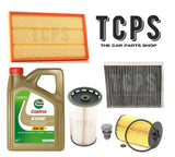 FOR VW TIGUAN MK2 AD 2.0 TDI 2016+ FULL SERVICE KIT 5L CASTROL OIL &ALL FILTERS