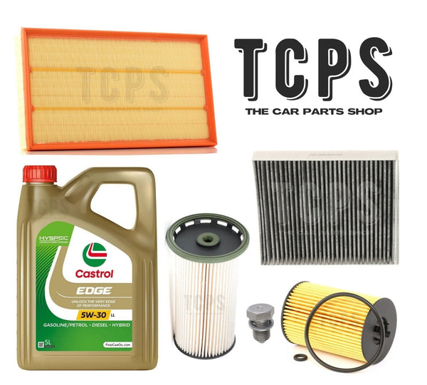 FOR VW TIGUAN MK2 AD 2.0 TDI 2016+ FULL SERVICE KIT 5L CASTROL OIL &ALL FILTERS