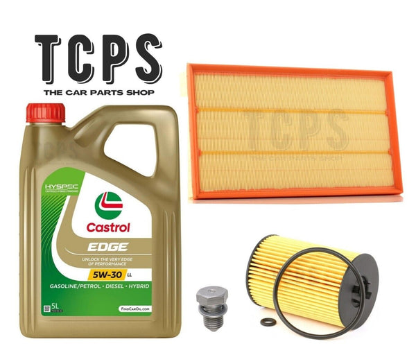 FOR VW TIGUAN MK2 AD 2.0 TDI 2016+ REPLACEMENT 5L CASTROL + OIL + AIR FILTERS