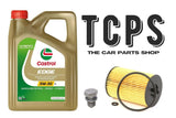 FOR VW TIGUAN MK2 AD 2.0 TDI 2016+ REPLACEMENT 5L CASTROL & OIL FILTER & SUMP PL