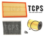 FOR VW TIGUAN MK2 AD 2.0 TDI 2016+ REPLACEMENT OIL + AIR + CABIN FILTERS + SUMP