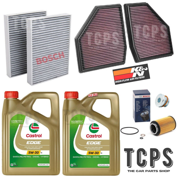 FOR BMW M5 COMPETITION F90 SERVICE KIT 10L CASTROL & BOSCH OIL CABIN + K&N AIR