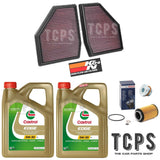 FOR BMW M5 COMPETITION F90 SERVICE KIT 10L CASTROL + NEW OIL AIR FILTERS K & N