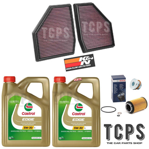 FOR BMW M5 COMPETITION F90 SERVICE KIT 10L CASTROL + NEW OIL AIR FILTERS K & N