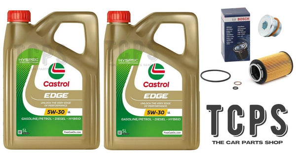 FOR BMW M5 COMPETITION F90 SERVICE KIT 10L CASTROL EDGE 5W30 BOSCH FILTER PLUG