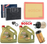 FOR VAUXHALL VIVARO 1.6 CDTI X82 FULL BOSCH SERVICE KIT + 8L CASTROL EDGE 0W30
