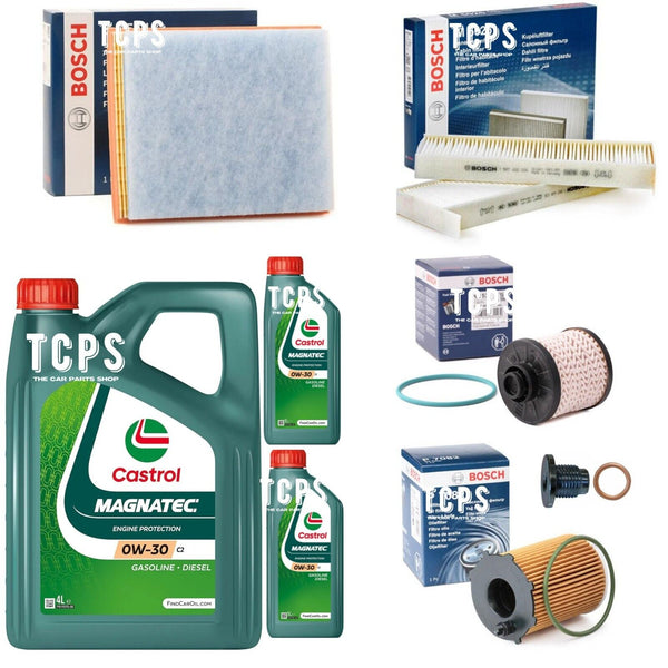 FOR PEUGEOT EXPERT 1.6 HDI 2016+ FULL BOSCH SERVICE KIT & 6L CASTROL