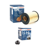 FITS FORD FOCUS 2.0 ST TDCI 2014+ BOSCH OIL FILTER AND AIR FILTER SUMP PLUG