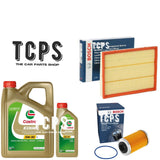 FITS VAUXHALL SIGNUM 2.8 V6 2003+ BOSCH OIL FILTER & AIR FILTER WITH 6L CASTROL