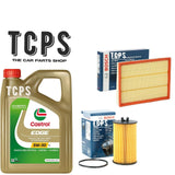 FOR VAUXHALL ASTRA MK5 CARAVAN 1.6 2004+ BOSCH OIL AND AIR FILTER & 5L CASTROL