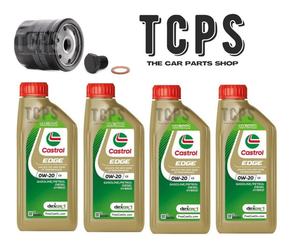 FOR VW POLO LIFE MK6 1.0 4L REPLACEMENT 4L CASTROL OIL & OIL FILTER & SUMP PLUG