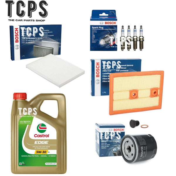 FOR VW GOLF MK7 1.4 PETROL 2016+ FULL BOSCH SERVICE KIT WITH 5L CASTROL OIL