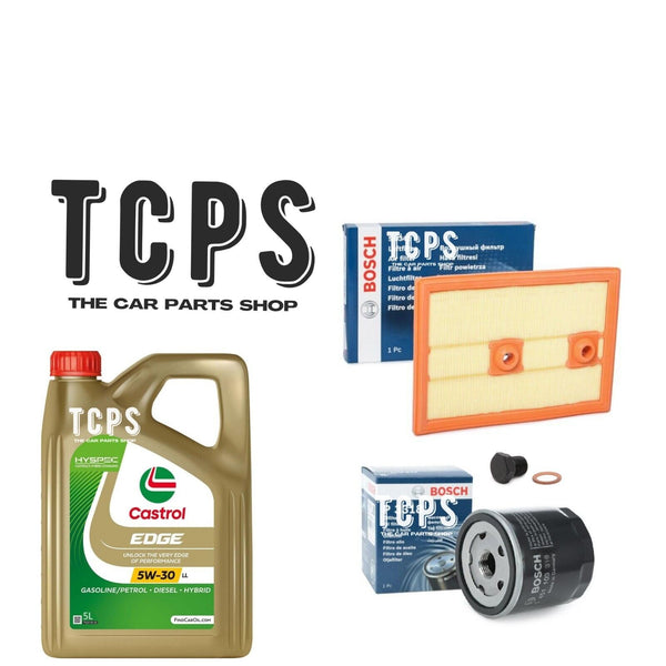 FOR VW GOLF MK7 1.4 PETROL 2016+ 5L CASTROL OIL AND BOSCH OIL AIR FILTERS