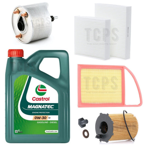 FOR CITROEN DS3 1.6 HDI MK1 A55 FULL SERVICE KIT 4L CASTROL OIL & ALL FILTERS