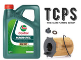 FOR CITROEN DS3 1.6 HDI MK1 A55 REPLACEMENT 4L CASTROL 0W30 & OIL FILTER & SUMP