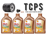 FOR VW POLO MPI MK6 1.0 SERVICE REPLACEMENT 4L SHELL 0W20 & OIL FILTER & SUMP PL