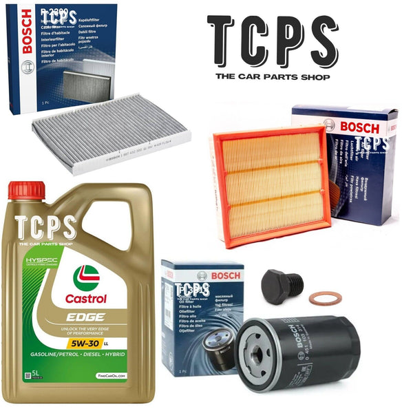FITS VW CADDY MK2 1.9 SDI BOSCH OIL AIR CABIN FILTERS & 5L CASTROL MOTOR OIL