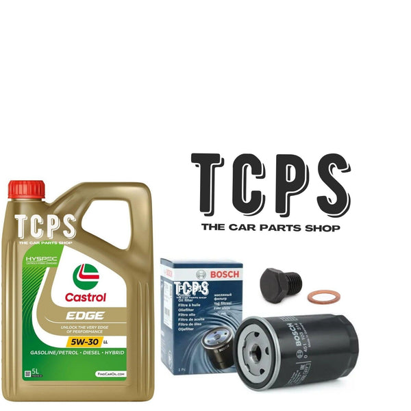 FITS VW CADDY MK2 1.9 SDI 5L CASTROL MOTOR OIL WITH BOSCH OIL FILTER SUMP PLUG