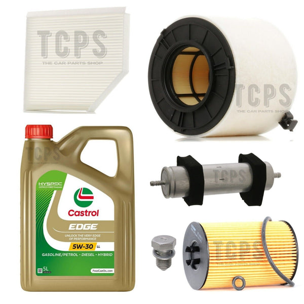 FOR AUDI A4 MK4 2.0 TDI B8 COMPLETE SERVICE KIT WITH 5L CASTROL & ALL FILTERS