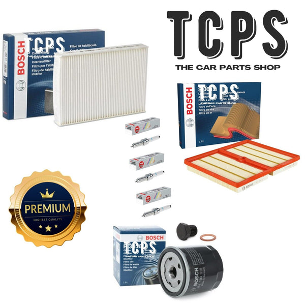 FOR VW T-CROSS MK1 1.0 TSI 2018+ BOSCH OIL AIR CABIN FILTERS & NGK PLUGS X3