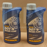 2 X 500ML MANNOL DOT-4 BRAKE FLUID BRAND NEW