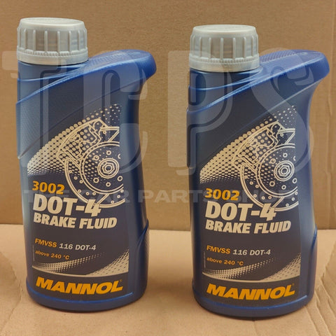 2 X 500ML MANNOL DOT-4 BRAKE FLUID BRAND NEW