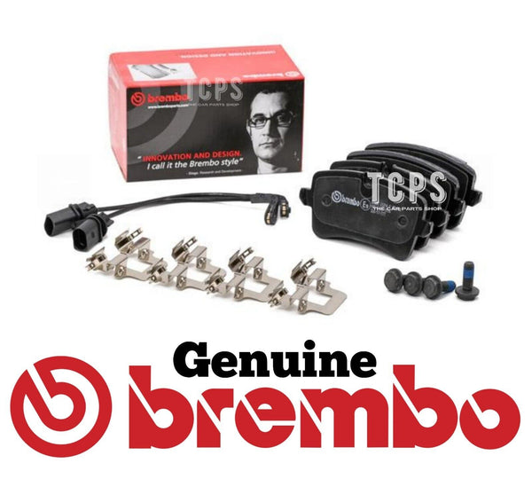 FOR AUDI RS4 AVANT 4.2 FSI MK4 BREMBO REAR AXLE BRAKE PADS & TWO SENSORS