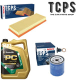 FITS VAUXHALL CROSSLAND X MK1 1.2 2017+ BOSCH OIL AIR FILTER WITH 5L 0W20 OIL