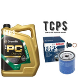 FITS VAUXHALL CROSSLAND X MK1 1.2 2017+ 5L 0W20 ENGINE OIL WITH BOSCH OIL FILTER