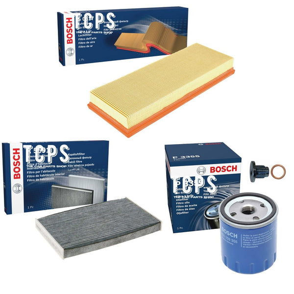 FITS VAUXHALL CROSSLAND X MK1 1.2 2017+ BOSCH OIL AIR CABIN FILTERS SERVICE KIT