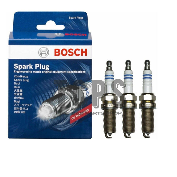 FITS VAUXHALL CROSSLAND X MK1 1.2 2017+ REPLACEMENT BOSCH SPARK PLUGS X3