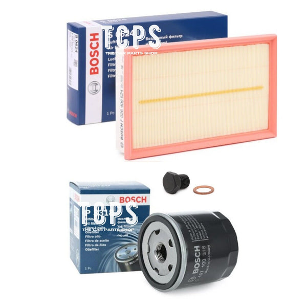 FITS SKODA KAROQ 1.5 TSI 2017+ BOSCH OIL FILTER AIR FILTER SUMP PLUG SERVICE KIT