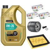 FITS TOYOTA AYGO 1.0 VVTI X-PURE MK2 PETROL SERVICE KIT 5L 0W20 PLUGS 2 FILTERS