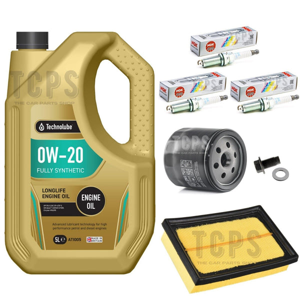 FITS TOYOTA AYGO 1.0 VVTI X-PURE MK2 PETROL SERVICE KIT 5L 0W20 PLUGS 2 FILTERS