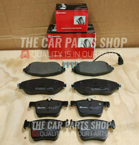 FITS AUDI S3 8V BREMBO FRONT & REAR BRAKE PADS SET OE QUALITY KIT