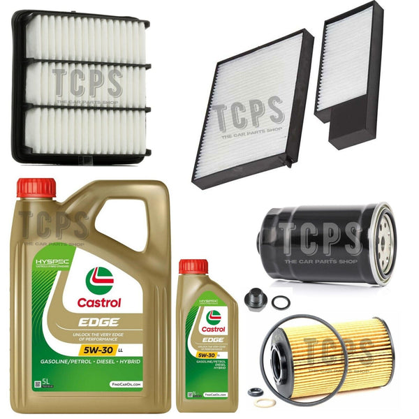 FITS KIA PROCEED 1.6 CRDi 2007+ FULL SERVICE KIT INC 6L CASTROL & ALL FILTERS