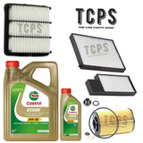 FITS KIA PROCEED 1.6 CRDi 2007+ KIT INC 6L CASTROL & OIL & AIR & CABIN FILTERS