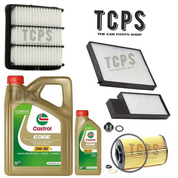FITS KIA PROCEED 1.6 CRDi 2007+ KIT INC 6L CASTROL & OIL & AIR & CABIN FILTERS