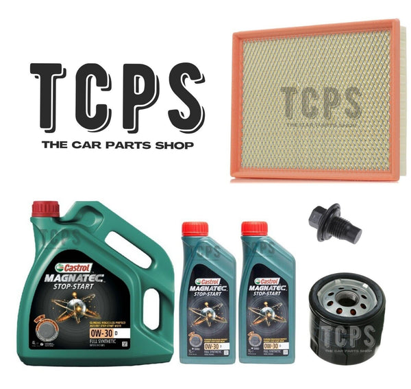 FOR FORD FOCUS ST  2.3 MK4 REPLACEMENT 6L CASTROL OIL & OIL & AIR FILTERS & SUMP