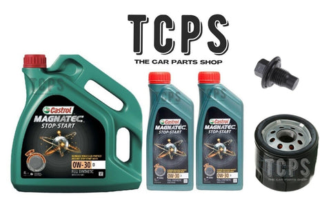 FOR FORD FOCUS ST  2.3 MK4 SERVICE REPLACEMENT 6L CASTROL + OIL FILTER + SUMP PL